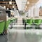 Flash Furniture HERCULES Series 880 lb. Capacity Green Plastic Stack Chair with Titanium Gray Powder Coated Frame RUT-F01A-GN-GG - alternate 2